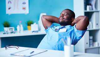 A room designated as a place for physicians to recover may be beneficial in combating burnout. A room designated as a place for physicians to recover may be beneficial in combating burnout.