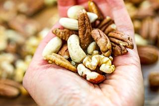 Consuming nuts as a replacement for carbohydrates reduces levels of apolipoprotein B. Consuming nuts as a replacement for carbohydrates reduces levels of apolipoprotein B.